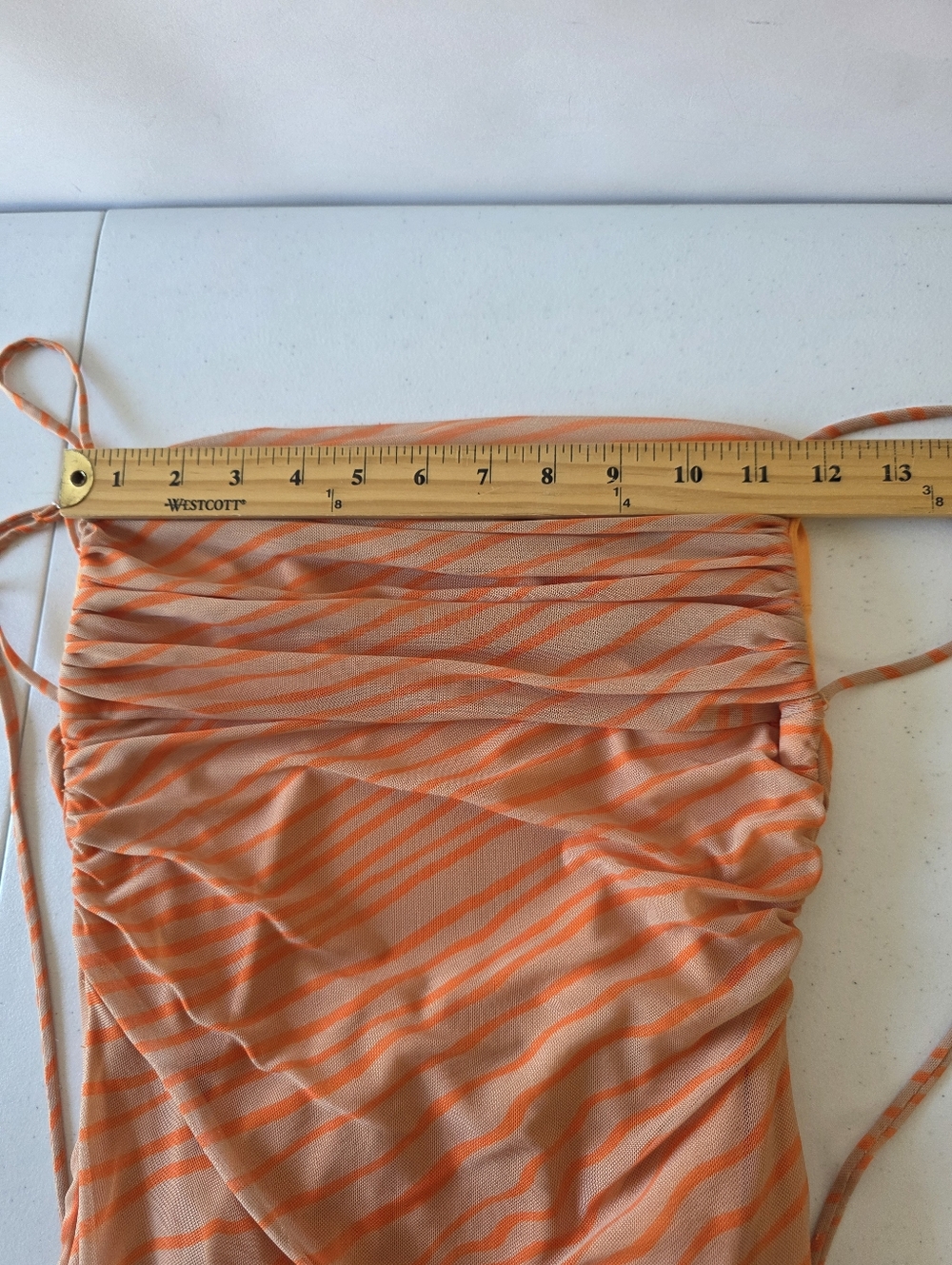 Zara Tulle Mesh Open Back Maxi Dress Size S Spaghetti Strap Stretch Party Y2K - Picture 9 of 15